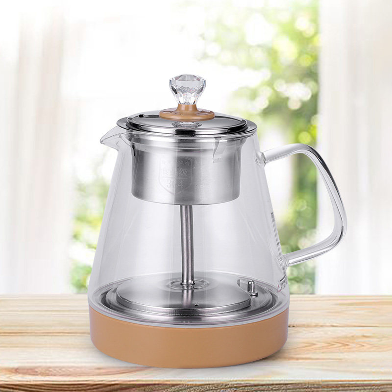 全自动煮茶器多功能耐热玻璃煮茶壶小三环小五环单个茶炉配件通用