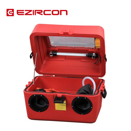 塑料箱式喷砂机小型喷砂机除锈除油除杂质五金机械工具设备