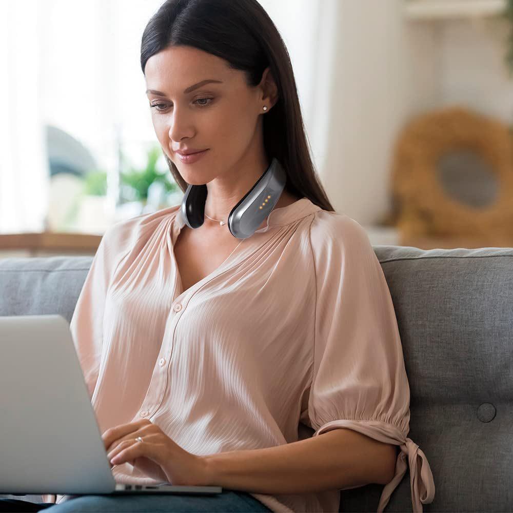 颈部加热器可人穿戴式电暖器4挡温度无绳充电个暖加风外出995机热