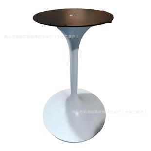 铁艺郁金盘香小蛮腰喇叭圆脚洽接锈待茶几不钢DP02餐台桌腿现代谈