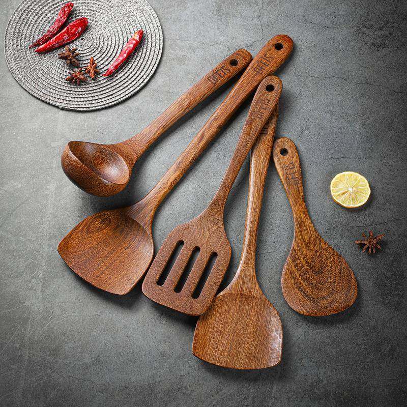 欧菲斯鸡翅木TFW锅铲家用锅厨木铲子不粘专用木质耐菜高温炒锅房