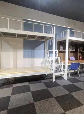 双层床单位校上下铺床铁架床员工无品牌/宿学舍上下桌内书务柜桌