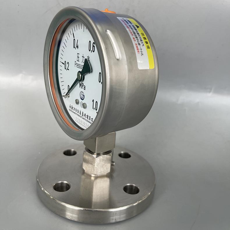 上仪隔.膜压力表1Y-100BF-00向BF-MF不锈钢耐Y震DN25法兰式10mpa