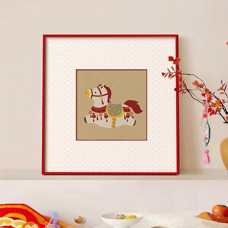 马上有财钱挂画YZ202511摆件新年招客装饰画厅餐厅寓意好高卧室玄,家居饰品,现代装饰画,淘宝优惠券,粉丝福利购,淘宝优惠卷