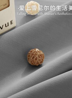 法式理乡村园穗KLI麦雪尼尔绒面肌感加厚高遮光窗帘布绍田兴窗帘