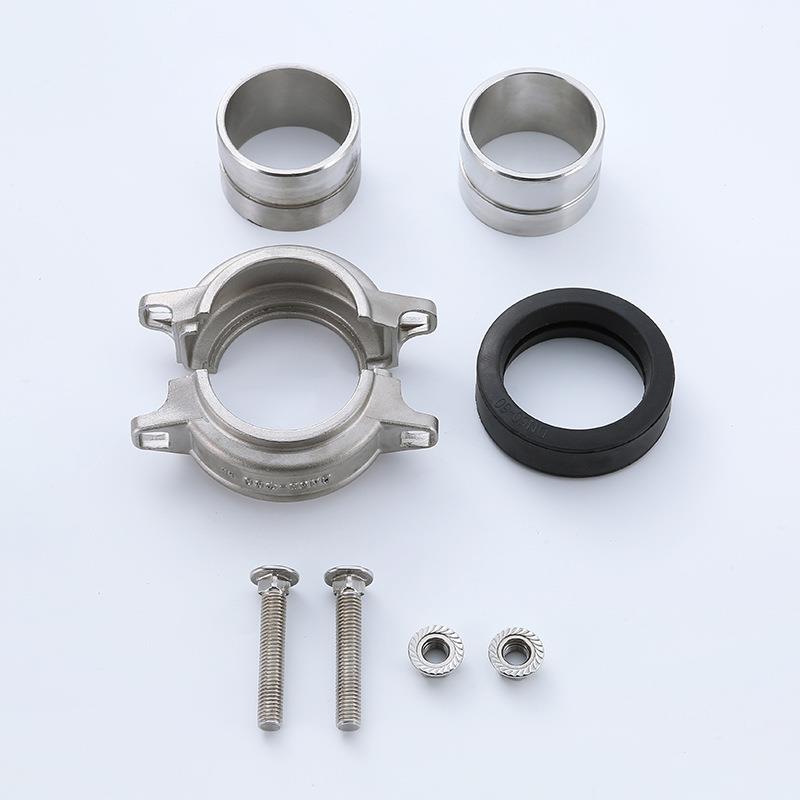 304不锈钢拷贝林沟槽HWF卡箍处理水夫节拷贝林低压卡箍哈消防卡箍