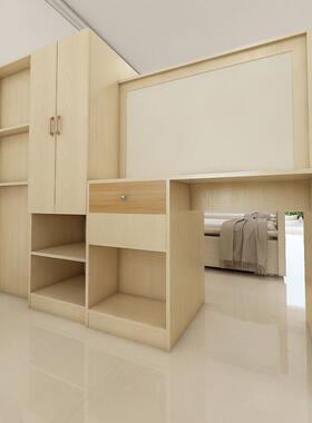 适老家具书桌公柜简板约储物连衣柜体柜HNA养老院寓多层隔断柜