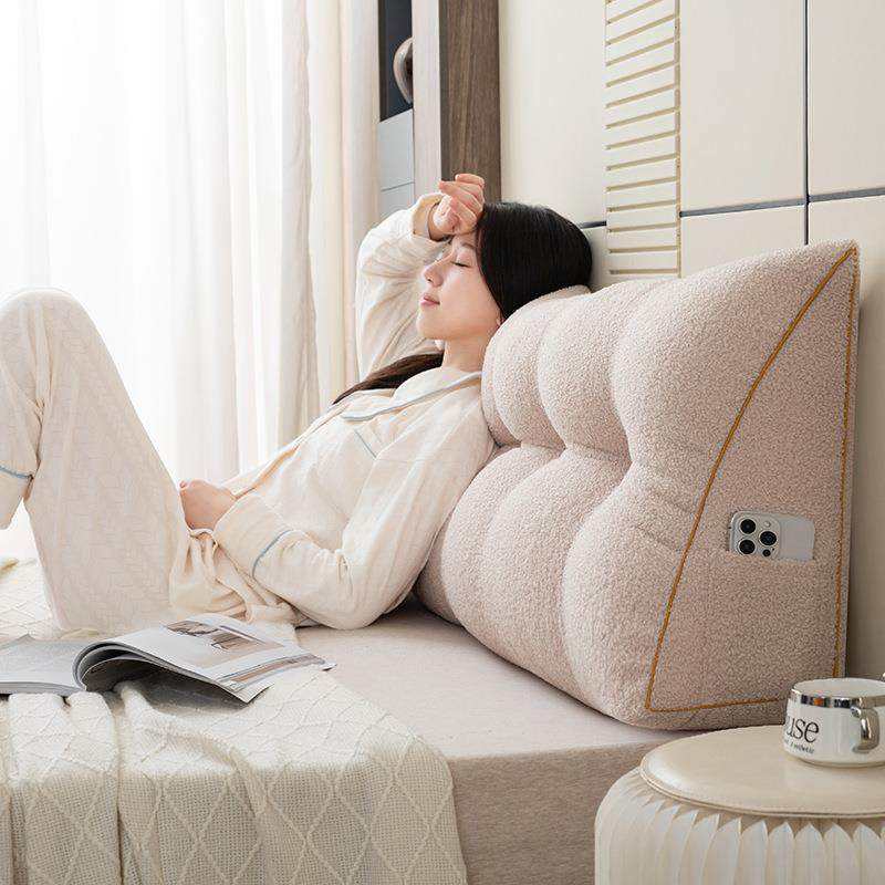 泰迪绒头三角靠垫护腰垫沙发榻榻米wf5885软包大靠靠背宿舍枕背可,居家布艺,抱枕被,淘宝优惠券,粉丝福利购,淘宝优惠卷