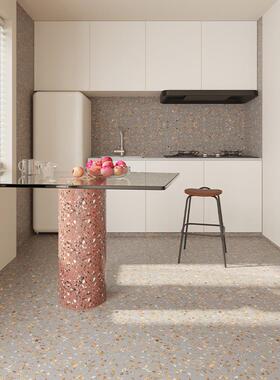 复古彩色风色绿2水磨石瓷砖客厅餐厅卫生间连锁店铺地砖MR61203墙