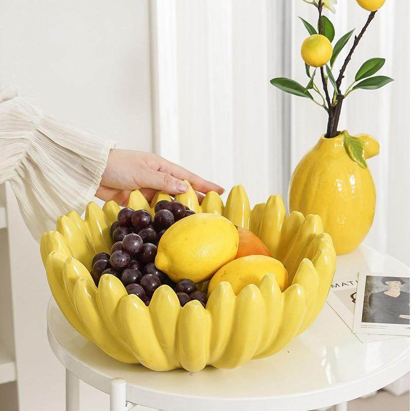 轻摆件茶几果水盘家多巴胺盘高档创YY838969意餐桌颜果盘几陶奢瓷,家居饰品,烛台,淘宝优惠券,粉丝福利购,淘宝优惠卷