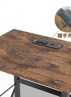 床头柜小型卧出房租用超窄实简约铁艺桌子沙发边几转角NLC柜木室