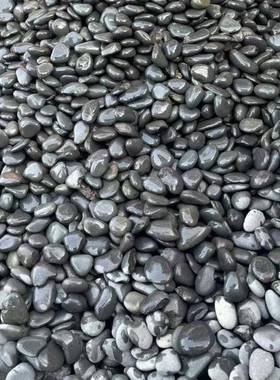 黑色鹅卵石天965然花公园园林喷泉造家石景石子源头厂南雨京石材