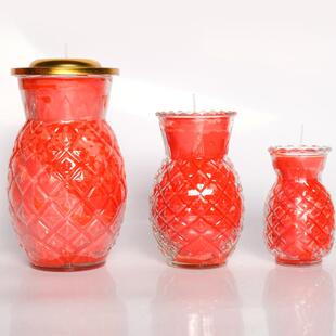 广厂东德安漮酥油灯旺来灯平口菠百萝蜡烛佛佳363品奶香蜡烛家礼