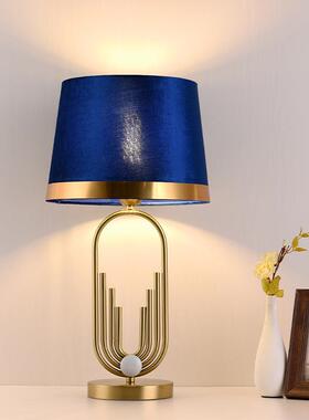 轻奢台灯客厅软卧室床头柜计师装式8057绿色展厅样板房简约设后现