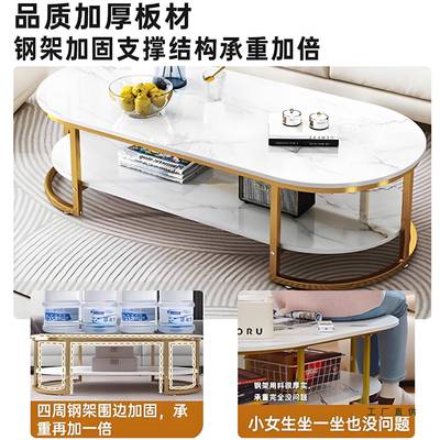 茶几客厅家用小小户5型茶桌202新款极简GXK双沙层发边几出租屋用