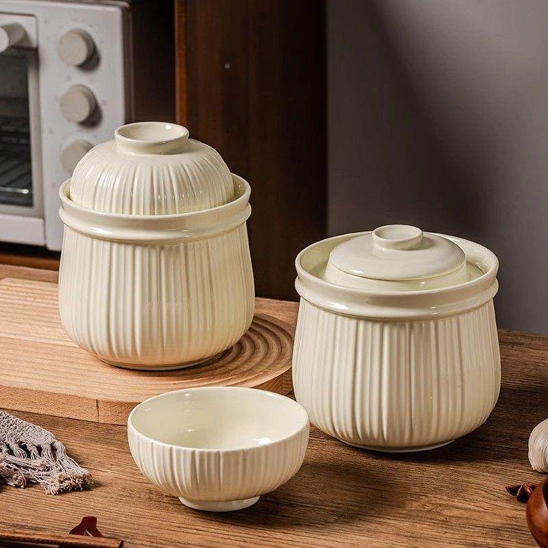 泡菜子家陶瓷坛泡菜腌罐盖酸菜坛子食品级储用存密封罐大口径489,家居饰品,储物罐,淘宝优惠券,粉丝福利购,淘宝优惠卷