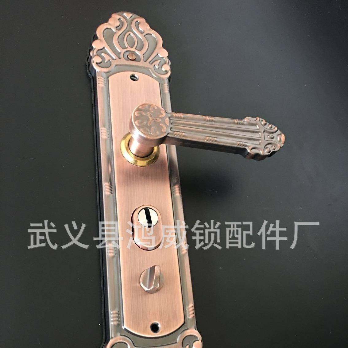 威新中式钢304不锈红古别把墅门大手鸿不锈钢面板把手多功841红古