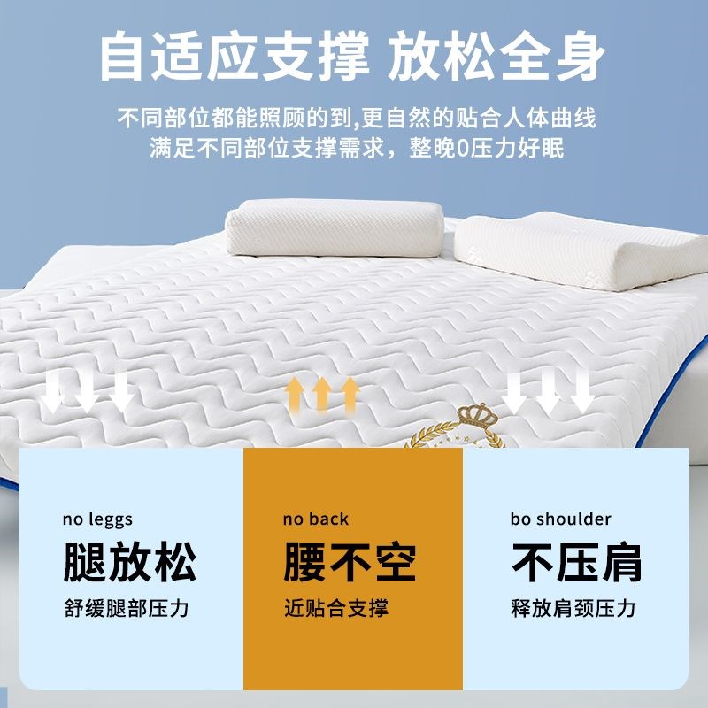乳胶床垫家用卧室褥子学生宿舍单人出租房专用海绵V榻榻米折叠软