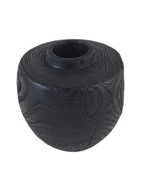 厂家销售工新式黑装色碳化木手质摆件21007民宿酒店别墅艺术造型