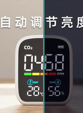 新款红氧化器碳检测仪C二O2检测便携式温OAI湿度空气质外量监测仪