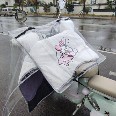 电动车10905披雨防挡风被雨罩电动车雨衣电罩动车罩透明防水挡风