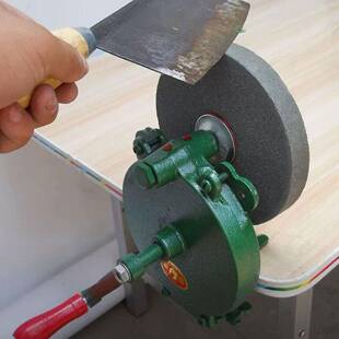 手摇砂轮机寸非电动机式6磨刀机砂轮打磨金刚砂轮机石材台质家用