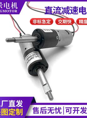 28PGM星直流减电机速全金属行轮齿12V24V大扭力可调22239速低噪型