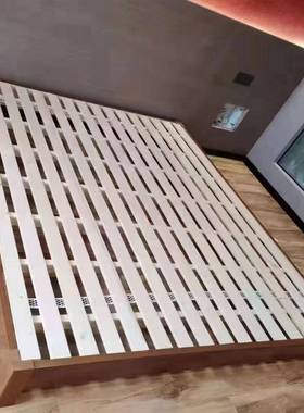 松木静叠音床板排架硬木条板杉木55135防潮铺板护腰木板骨折静音