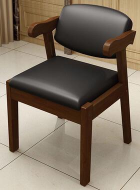 木实椅家用桌椅简约餐房椅凳子学生LYP书电脑子学椅by