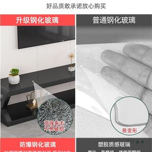 电视柜HNT茶几组合简代约现客厅茶桌玻璃卧室家用钢小户型电视机