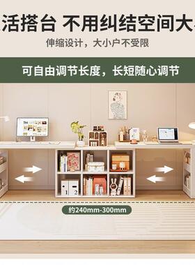 双书桌家用学电脑办公桌卧室女生梳台转角生书桌书架人一ZMG体妆