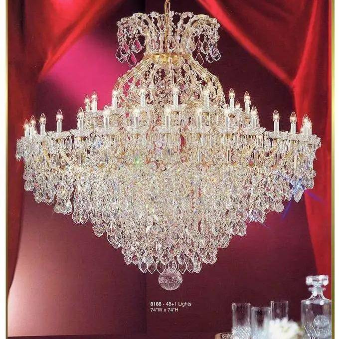 晶吊灯复楼别墅客晶厅水灯47199水婚庆酒店蜡烛灯夹臂灯厂式家直