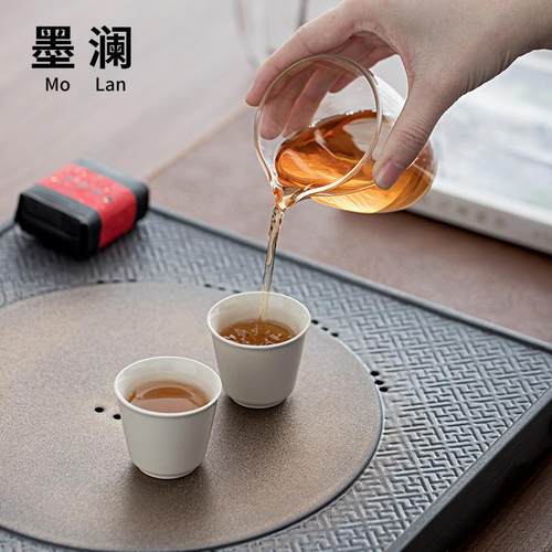 陶瓷茶盘MX0018奢干泡家阳台客厅储轻水台盘茶海日式简约复古用中