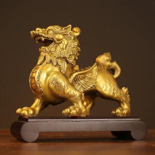 厂家貔貅摆件一对铜天禄皮丘客厅黄礼大办SBK公室铜貔貅号开业品