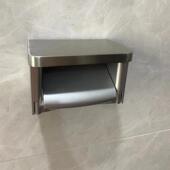 304锈钢纸置巾架卫生E302间物架壁挂式 卷纸筒防水打厕孔纸所不纸