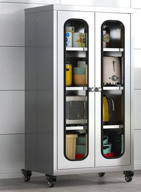 不RBY锈钢碗柜收橱餐边家用厨房纳整理防虫放碗柜锅柜瓢盆存储柜