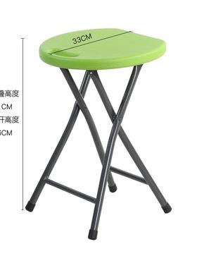夜市摆易地摊便携塑料叠YAJ凳子凳折家用加厚餐桌户外凳简圆凳