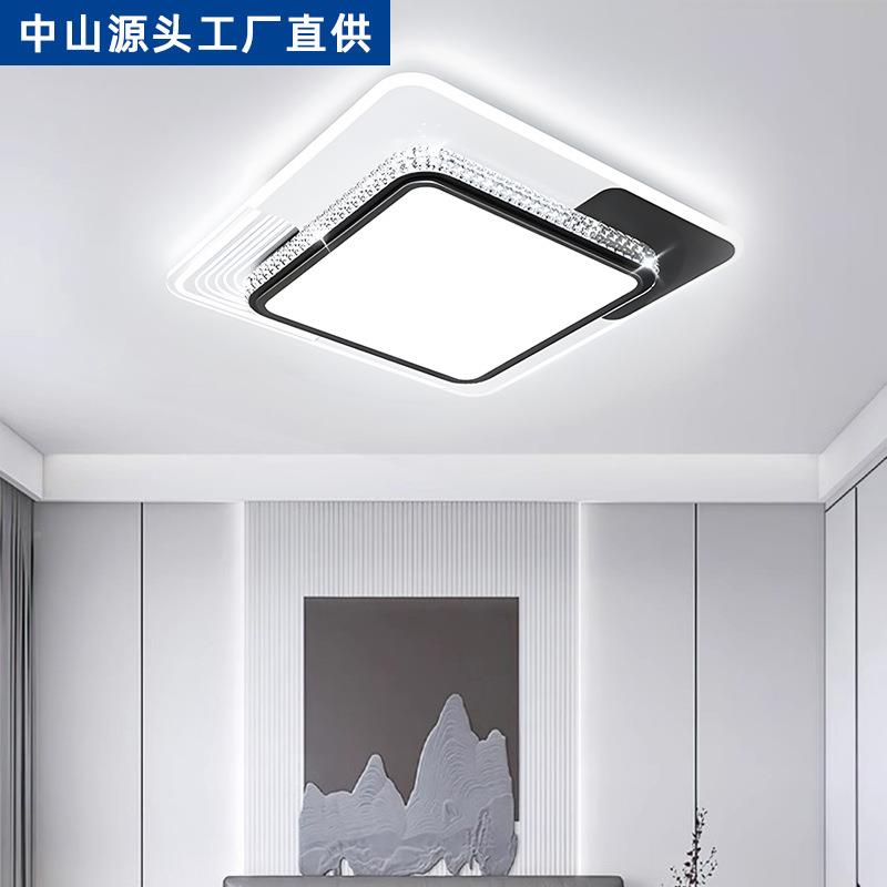 意3631式水晶吸顶灯约2025年新款客灯卧室厅灯简大气LED全套屋餐