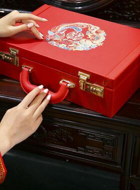 结婚礼礼金盒盒亲聘箱彩礼提110499#钱子装万元红包订婚用品大全1