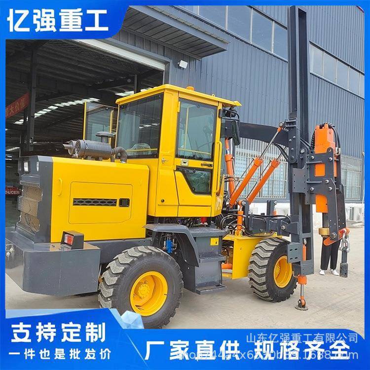 工程阳能光伏旋钻孔机履带式螺钉拧地钉桩太机小型地光伏ENZ打桩