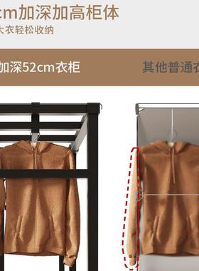 开装门式免安衣柜折叠简钢加粗加厚布衣柜易管衣柜43424家用卧室