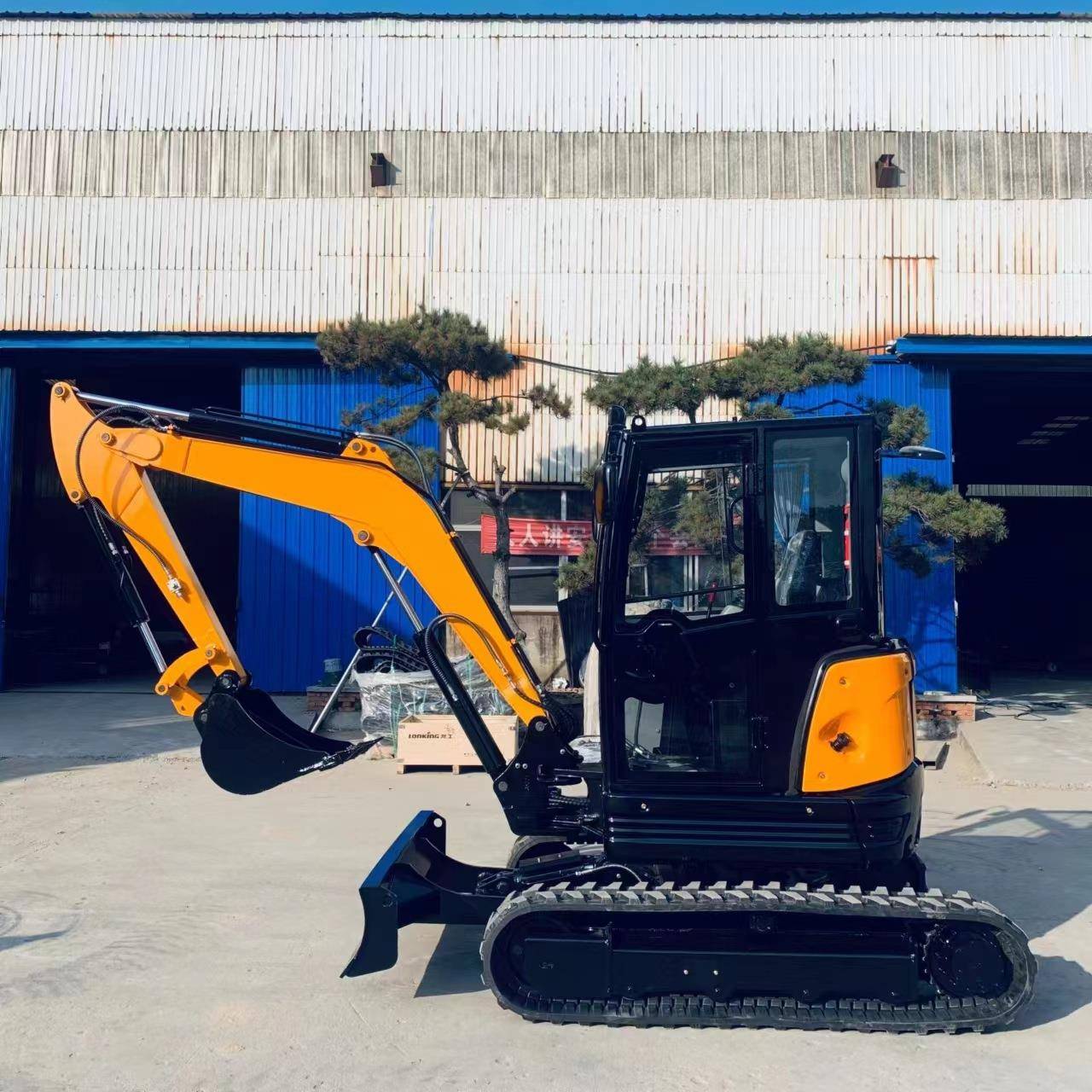 35型小化挖机果园种植小型挖掘机挖绿工挖土程农699用履带小型掘