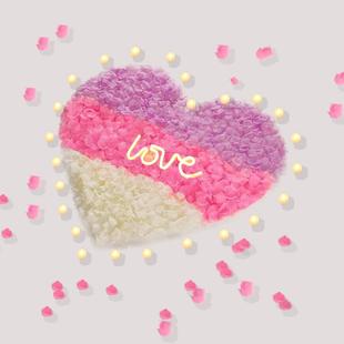 情人节求婚表白玫瑰瓣结婚婚房创意饰F976SH78七夕浪漫花装酒店假