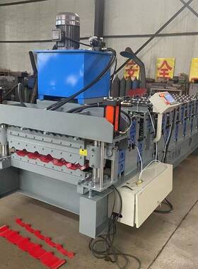 双层压瓦机84900钢板成0型压瓦金机属成型机彩钢瓦彩设备KBX弯折