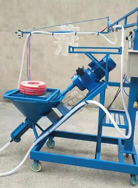 玻璃纤维GRC喷射机泥砂浆喷涂桥杆梁墙面电动螺式RC720喷浆水喷涂