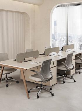 员公桌办简约现代双椅4六人位6四屏风工位员工办公室桌职组ZT-YGW