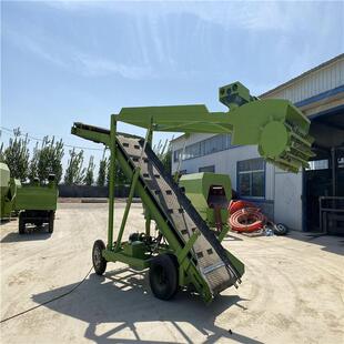 米秸秆青贮横取料机AXA自动向行走装取草机青储切割玉车一体机