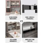 岩功板折叠餐桌一体可伸缩餐边柜酒柜多合组简约家MZ166能用饭桌