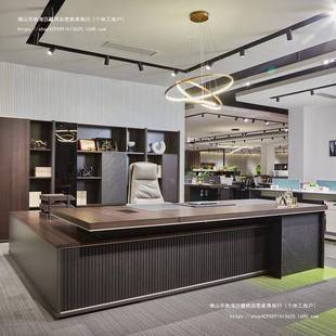 办总公家具老板桌裁桌家现代办公具老办公桌板ODF董事长大班台经