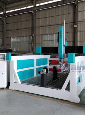 数3928大泡雕P型T板EVA苯板PPR管三维立体圆柱模具重型四轴雕刻机